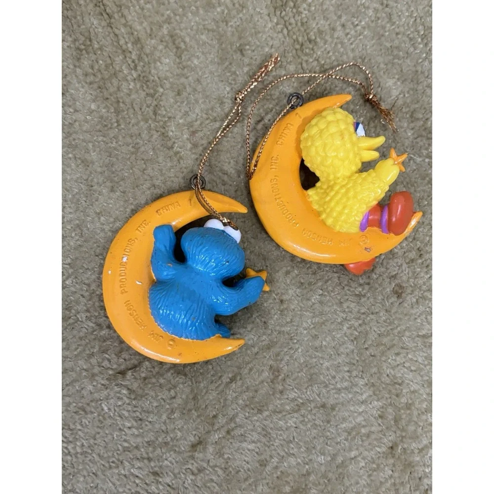 Sesame‎ Street Christmas Ornaments Big Bird Cookie Monster 1993